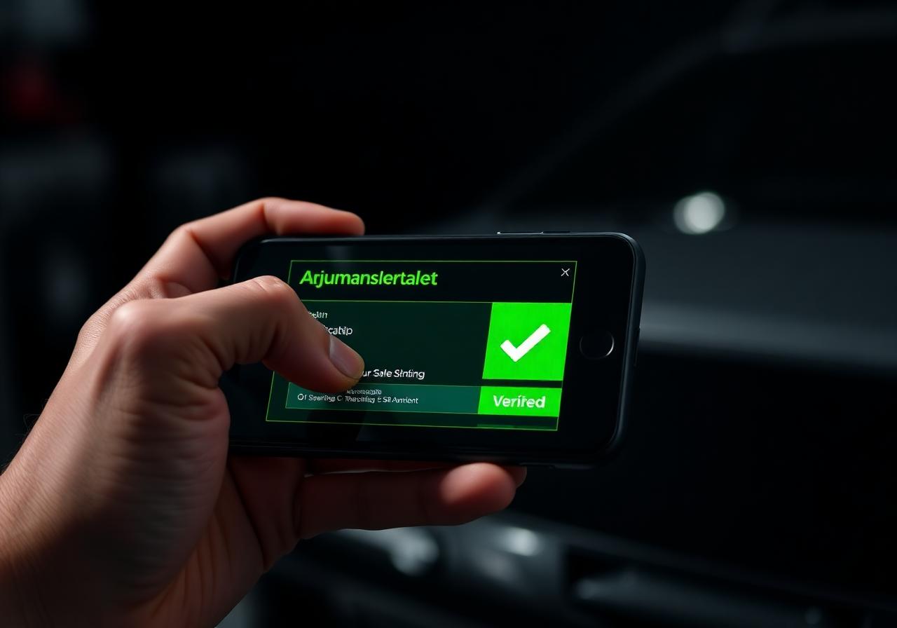 Customer verifying Armour Glide installer certification on phone